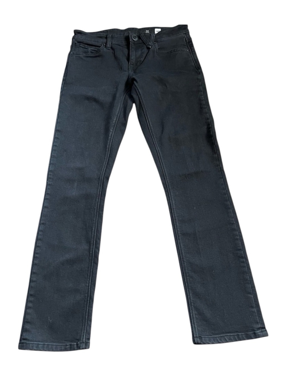 Volcom 2x4 Skinny Jeans Black Denim Size 30 Skate Streetwear